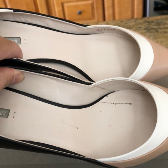 NWT Armani colorblock white black cream heels - Picture 6 of 6